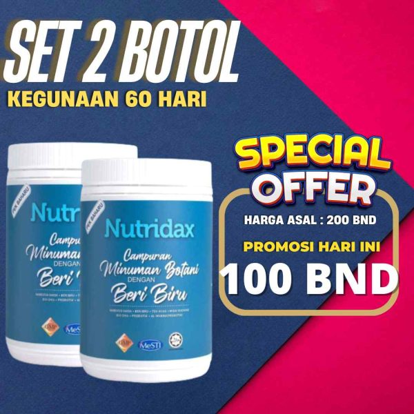 Pakej 2 Botol Nutridax